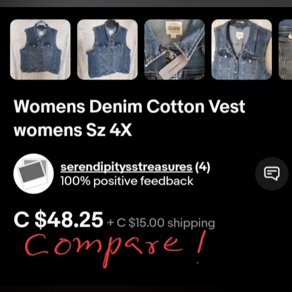 💥 DENIM  VEST !  💥 - Picture 12 of 12